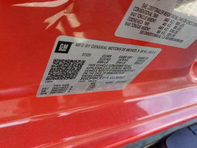 Photo 10 from auction – 2020 CHEVROLET SILVERADO with VIN 3GCPWCED7LG378312