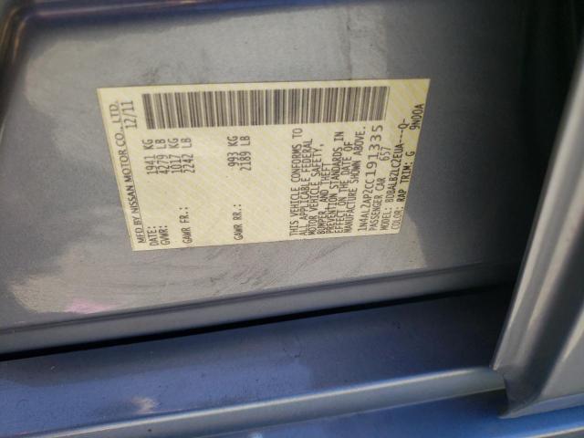 Photo 10 from auction – 2012 NISSAN ALTIMA with VIN 1N4AL2AP2CC191335