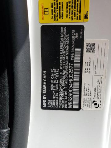 Photo 10 from auction – 2015 BMW M4 with VIN WBS3R9C54FK332527
