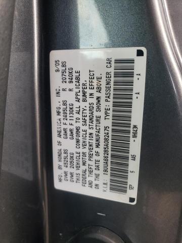 Photo 10 from auction – 2005 ACURA TL with VIN 19UUA66285A082475