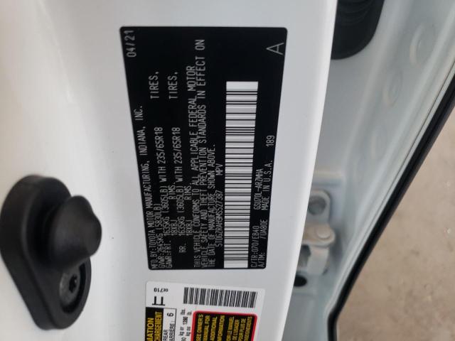 Photo 10 from auction – 2021 TOYOTA HIGHLANDER with VIN 5TDGZRAH9MS527387