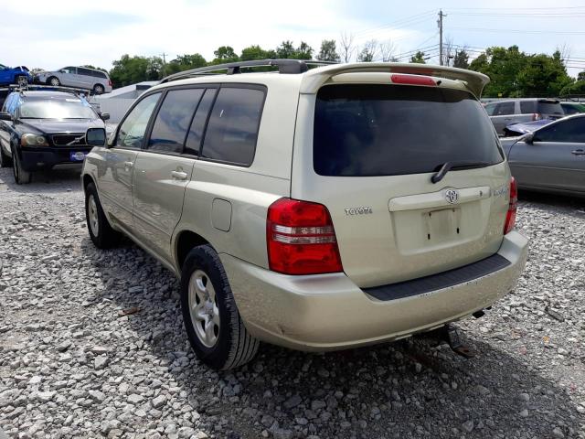 Photo 3 from auction – 2003 TOYOTA HIGHLANDER with VIN JTEGD21AX30072524
