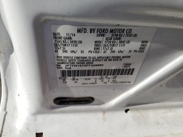 Photo 10 from auction – 2015 FORD F150 SUPER with VIN 1FTFW1EF9FFA09880