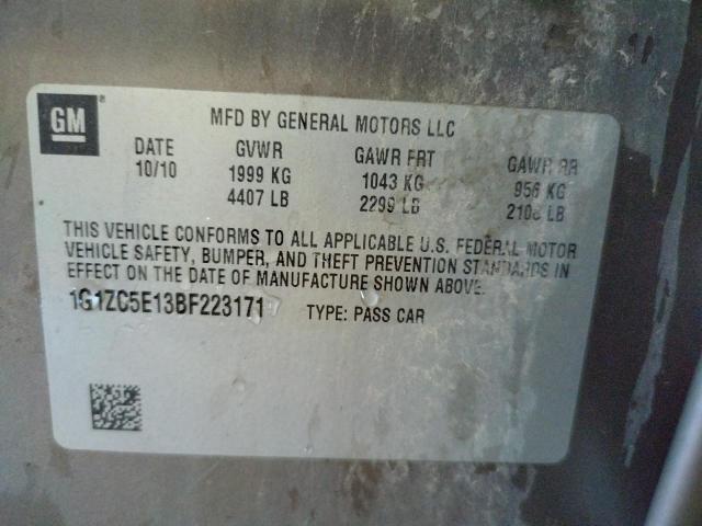 Photo 10 from auction – 2011 CHEVROLET MALIBU 1LT with VIN 1G1ZC5E13BF223171