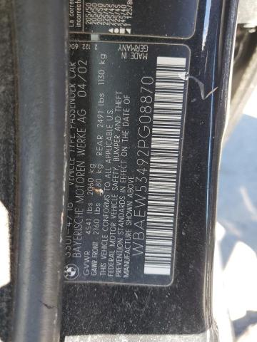 Photo 10 from auction – 2002 BMW 330 with VIN WBAEW53492PG08870