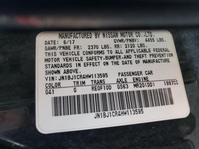 Photo 10 from auction – 2017 NISSAN ROGUE with VIN JN1BJ1CR4HW113595