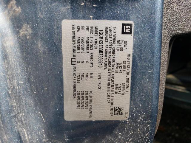 Photo 10 from auction – 2011 CHEVROLET SILVERADO with VIN 1GCRKSE33BZ369210