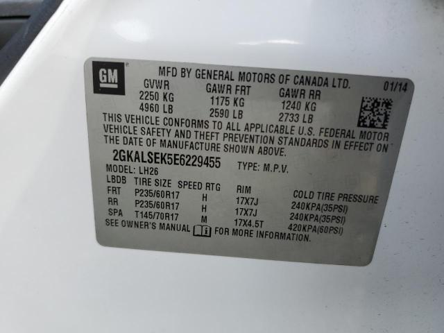 Photo 10 from auction – 2014 GMC TERRAIN SL with VIN 2GKALSEK5E6229455