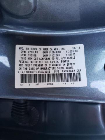 Photo 10 from auction – 2014 HONDA ACCORD with VIN 1HGCR2F34EA026085