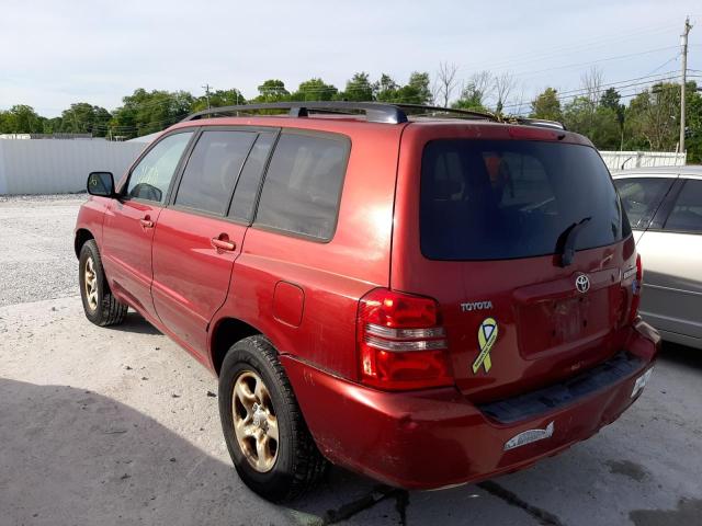 Photo 3 from auction – 2003 TOYOTA HIGHLANDER with VIN JTEGD21AX30053374