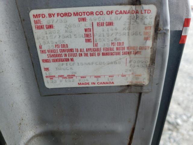 Photo 10 from auction – 1985 FORD F150 with VIN 2FTCF15N4FCB60468