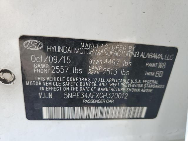Photo 10 from auction – 2016 HYUNDAI SONATA LIM with VIN 5NPE34AFXGH320012
