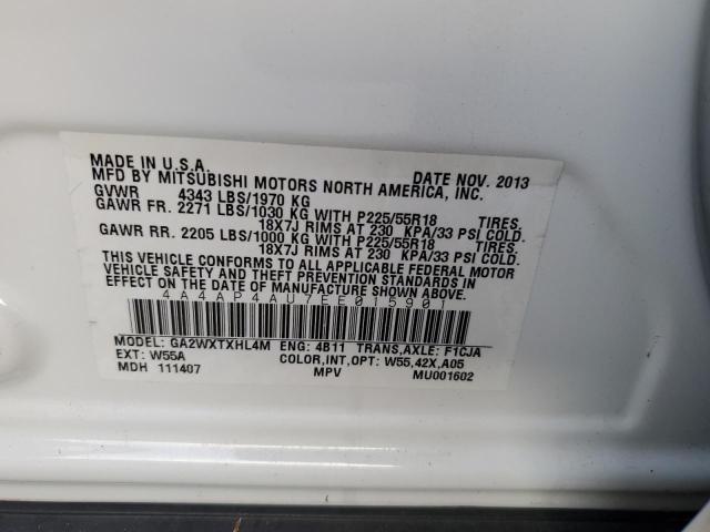 Photo 10 from auction – 2014 MITSUBISHI OUTLANDER with VIN 4A4AP4AU7EE015901