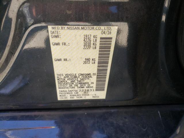 Photo 10 from auction – 2016 NISSAN ALTIMA 2.5 with VIN 1N4AL3AP7GC221831
