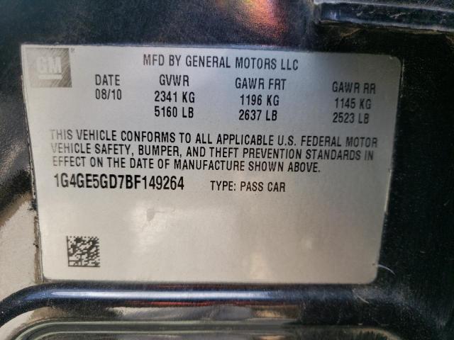 Photo 10 from auction – 2011 BUICK LACROSSE C with VIN 1G4GE5GD7BF149264