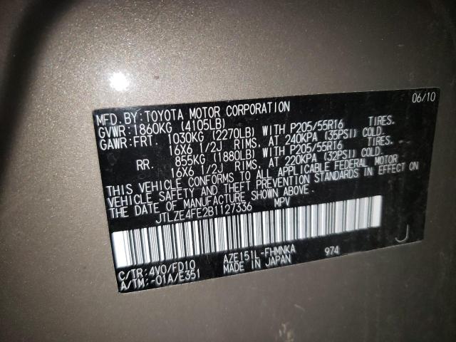Photo 10 from auction – 2011 TOYOTA SCION XB with VIN JTLZE4FE2B1127336