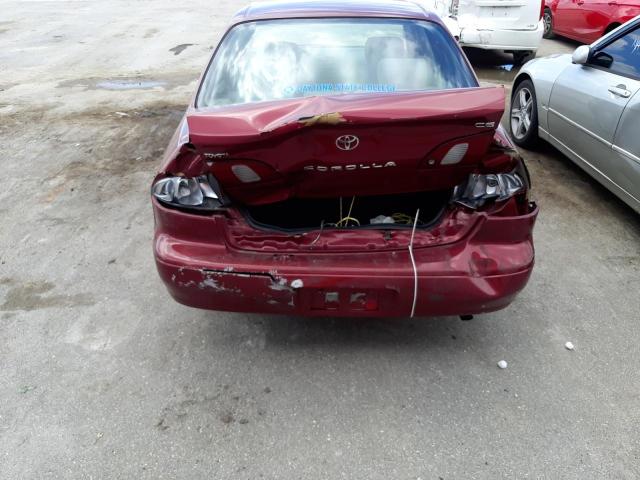 Photo 9 from auction – 1999 TOYOTA COROLLA VE with VIN 2T1BR12E0XC221885