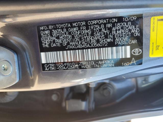 Photo 10 from auction – 2010 TOYOTA SCION XD with VIN JTKKU4B45AJ056072
