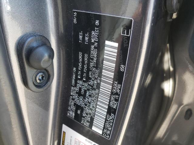 Photo 10 from auction – 2016 TOYOTA 4RUNNER SR with VIN JTEBU5JR5G5376788