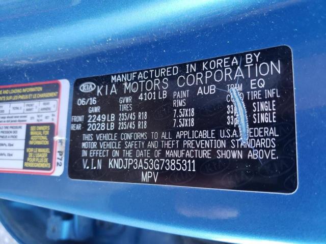 Photo 10 from auction – 2016 KIA SOUL + with VIN KNDJP3A53G7385311