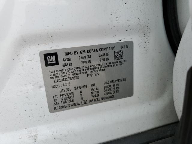 Photo 10 from auction – 2016 BUICK ENCORE with VIN KL4CJASBXGB695188