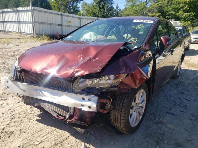 Photo 2 from auction – 2012 HONDA CIVIC LX with VIN 2HGFB2F57CH512598