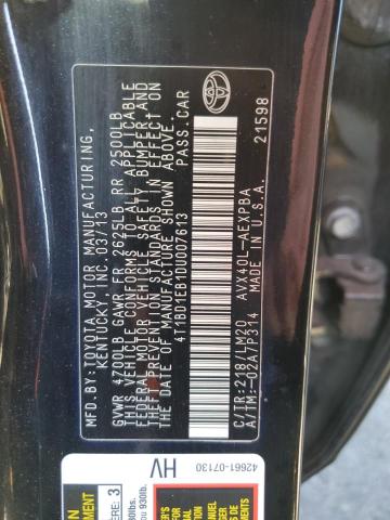 Photo 10 from auction – 2013 TOYOTA AVALON HYB with VIN 4T1BD1EB1DU007613