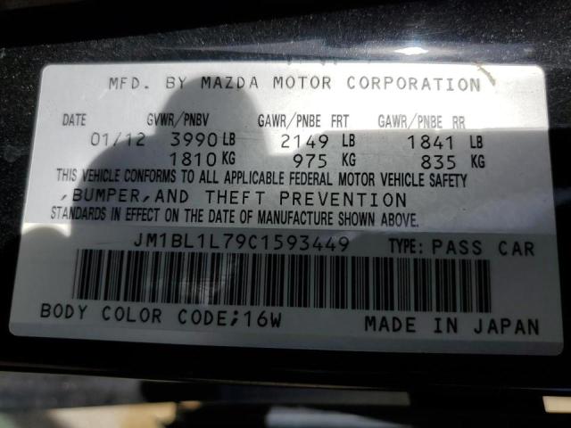 Photo 10 from auction – 2012 MAZDA 3 I with VIN JM1BL1L79C1593449