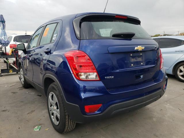 Photo 3 from auction – 2017 CHEVROLET TRAX LS with VIN 3GNCJKSB6HL155646