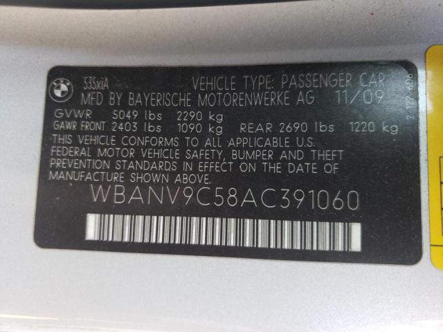 Photo 10 from auction – 2010 BMW 535 XI with VIN WBANV9C58AC391060