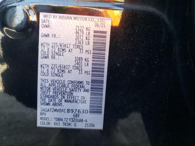 Photo 10 from auction – 2015 NISSAN ROGUE S with VIN 5N1AT2MV0FC897630