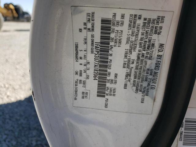 Photo 10 from auction – 2007 FORD TAURUS 4D with VIN 1FAFP53U77A182064