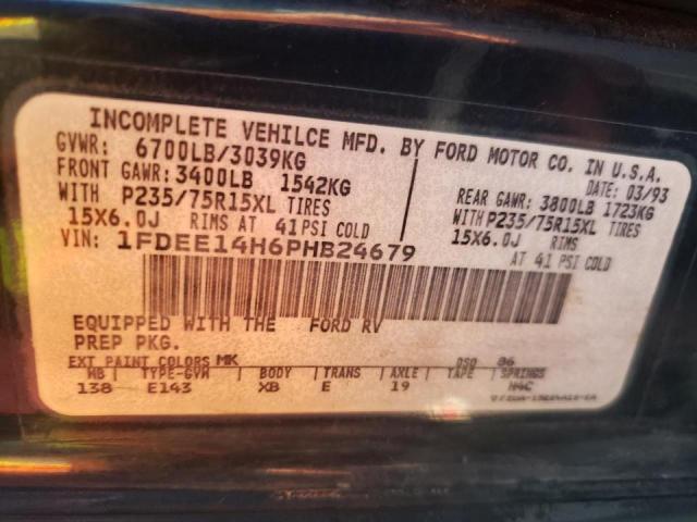 Photo 10 from auction – 1993 FORD ECONOLINE with VIN 1FDEE14H6PHB24679