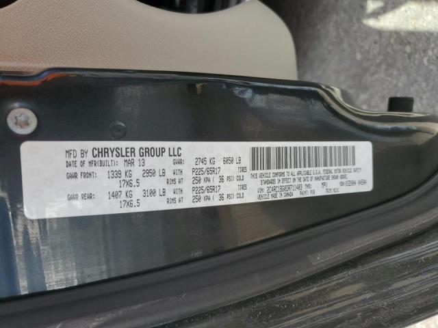 Photo 10 from auction – 2013 CHRYSLER TOWN & COU with VIN 2C4RC1BG0DR711403