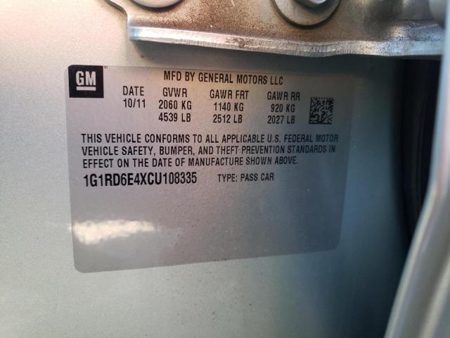 Photo 10 from auction – 2012 CHEVROLET VOLT with VIN 1G1RD6E4XCU108335