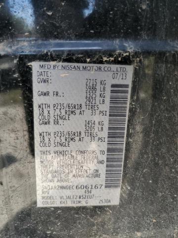 Photo 10 from auction – 2014 NISSAN PATHFINDER with VIN 5N1AR2MN0EC606167