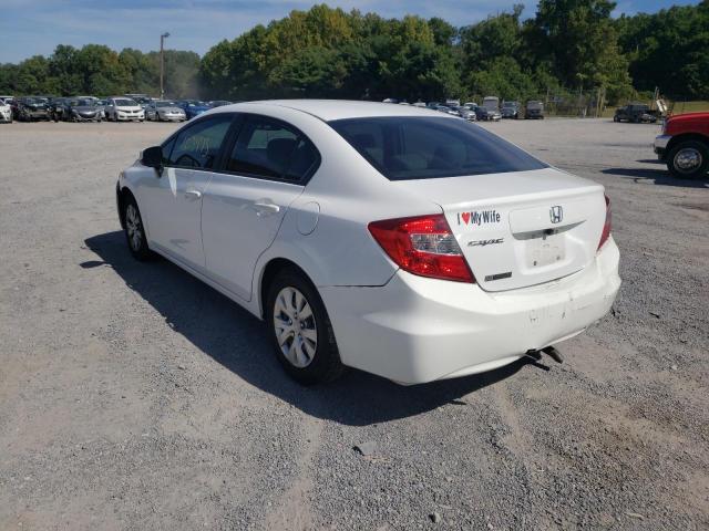 Photo 3 from auction – 2012 HONDA CIVIC LX with VIN 19XFB2F53CE361687