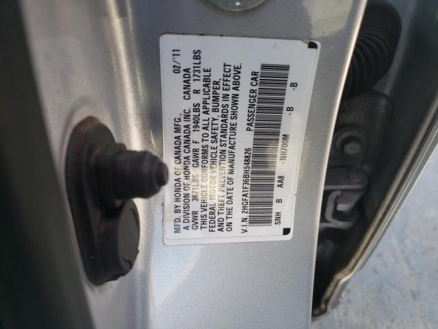 Photo 10 from auction – 2011 HONDA CIVIC VP with VIN 2HGFA1F36BH548826