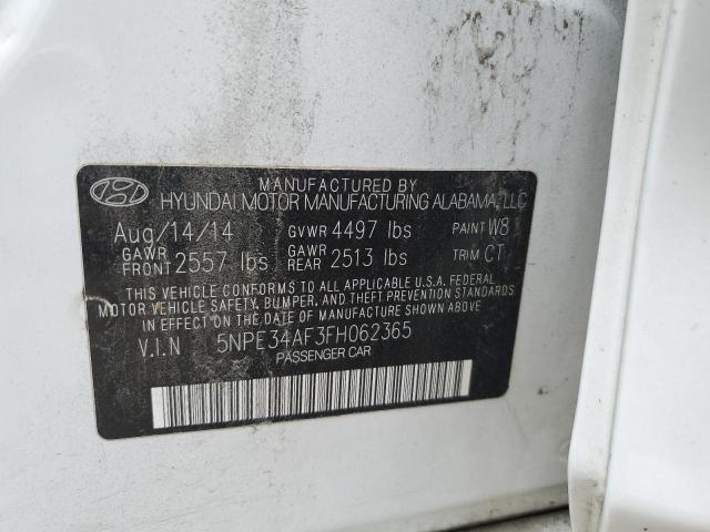 Photo 10 from auction – 2015 HYUNDAI SONATA SPO with VIN 5NPE34AF3FH062365