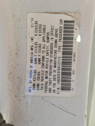 Photo 10 from auction – 2014 HONDA ACCORD EXL with VIN 1HGCR2F87EA123115