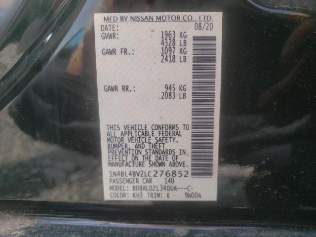 Photo 10 from auction – 2020 NISSAN ALTIMA S with VIN 1N4BL4BV2LC276852