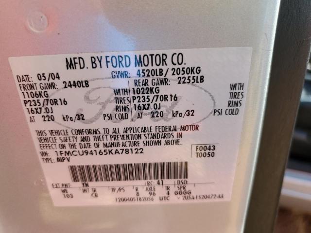 Photo 10 from auction – 2005 FORD ESCAPE LIM with VIN 1FMCU94165KA78122