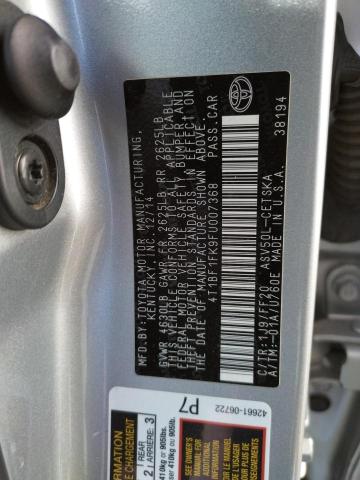 Photo 10 from auction – 2015 TOYOTA CAMRY LE with VIN 4T1BF1FK9FU007368