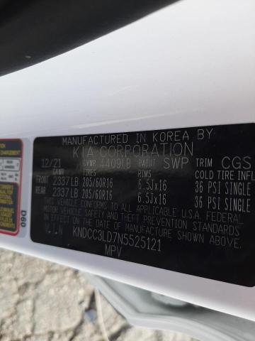 Photo 10 from auction – 2022 KIA NIRO EX PR with VIN KNDCC3LD7N5525121
