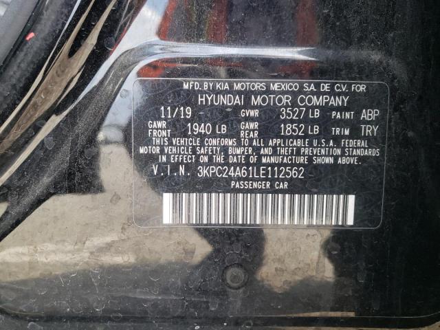 Photo 10 from auction – 2020 HYUNDAI ACCENT SE with VIN 3KPC24A61LE112562