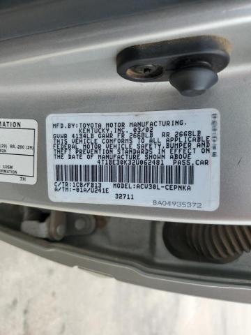 Photo 10 from auction – 2002 TOYOTA CAMRY LE with VIN 4T1BE30K32U062481