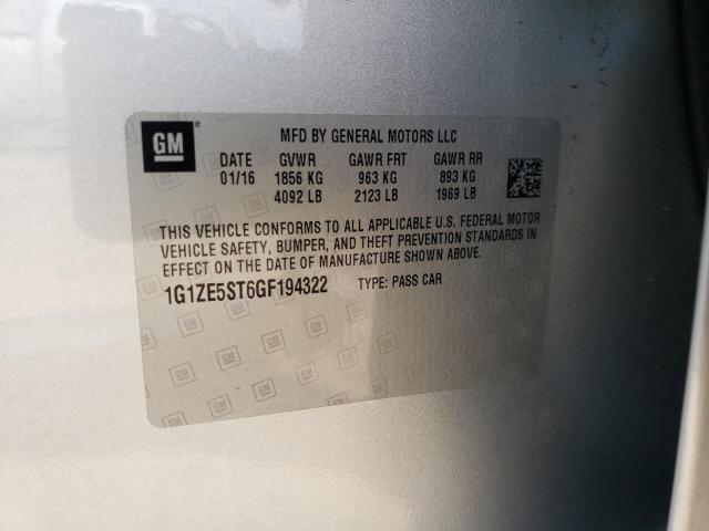 Photo 10 from auction – 2016 CHEVROLET MALIBU  LT with VIN 1G1ZE5ST6GF194322