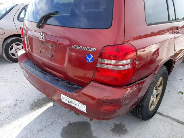 Photo 9 from auction – 2003 TOYOTA HIGHLANDER with VIN JTEGD21AX30053374