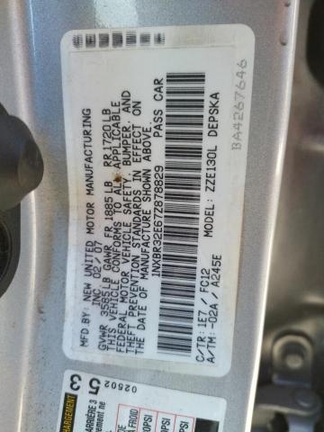 Photo 10 from auction – 2007 TOYOTA COROLLA CE with VIN 1NXBR32E67Z878829