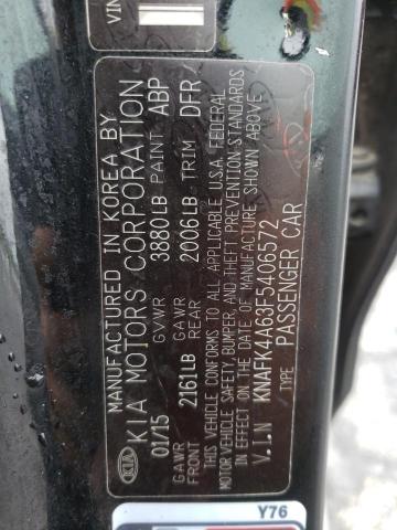 Photo 10 from auction – 2015 KIA FORTE LX with VIN KNAFK4A63F5406572